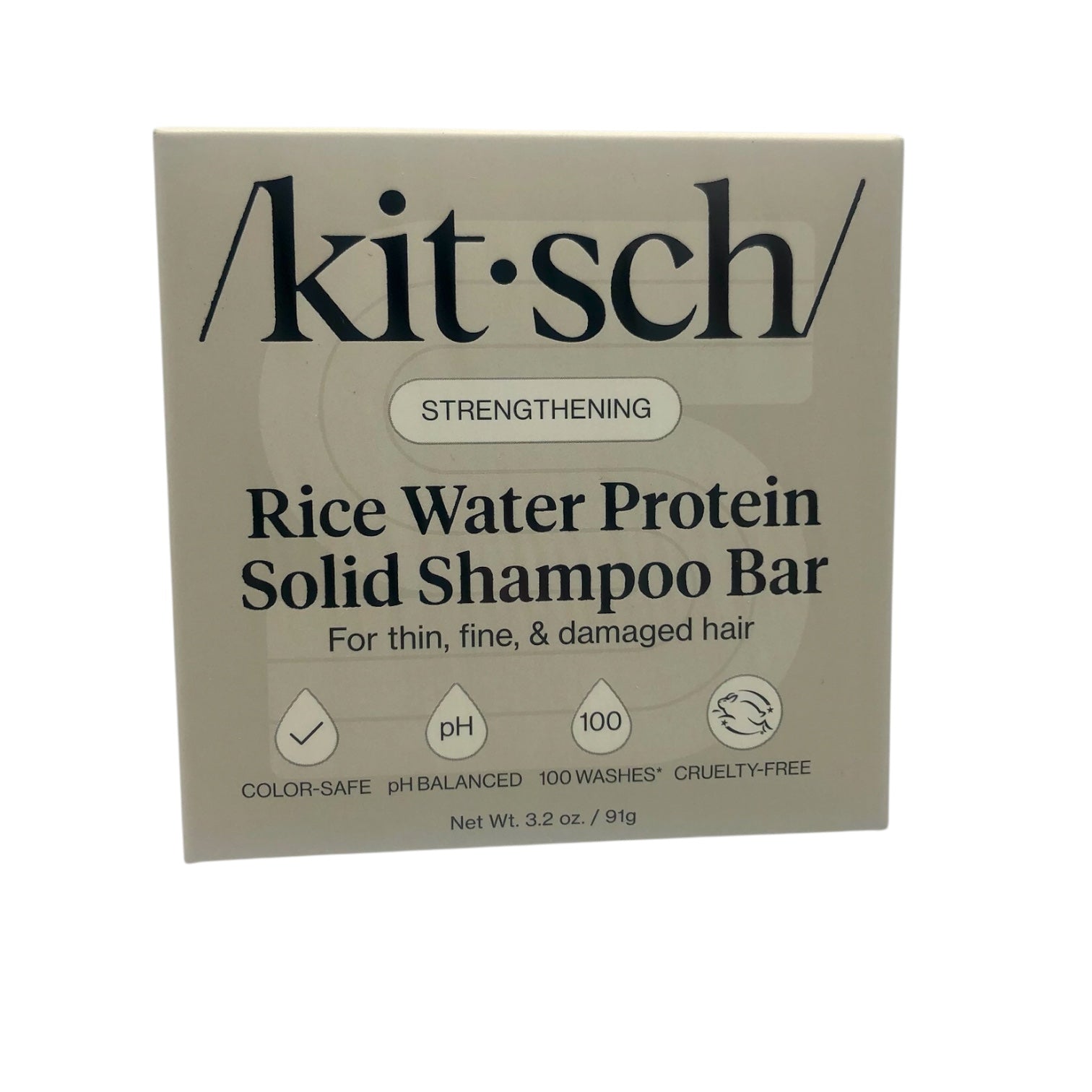 Kitsch Rice Water Protein Shampoo Bar for Hair Growth