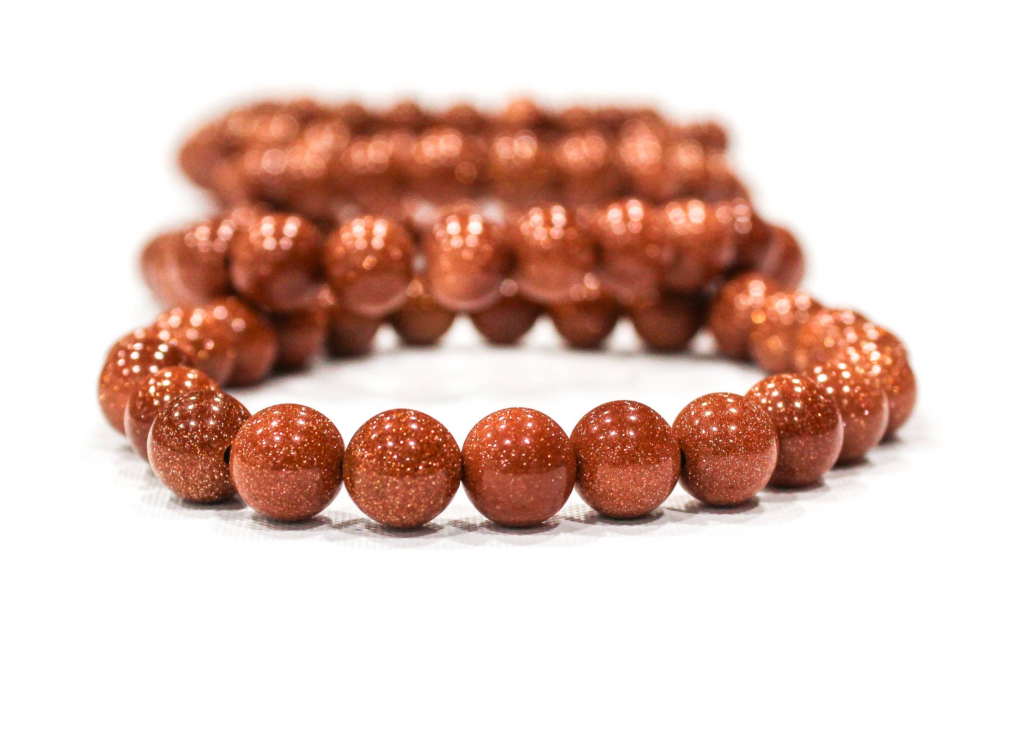 Gemstone Bracelets 8mm: Black Lava