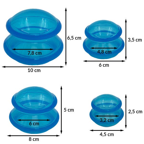 Silikonkoppningsset – 4 koppar - grön