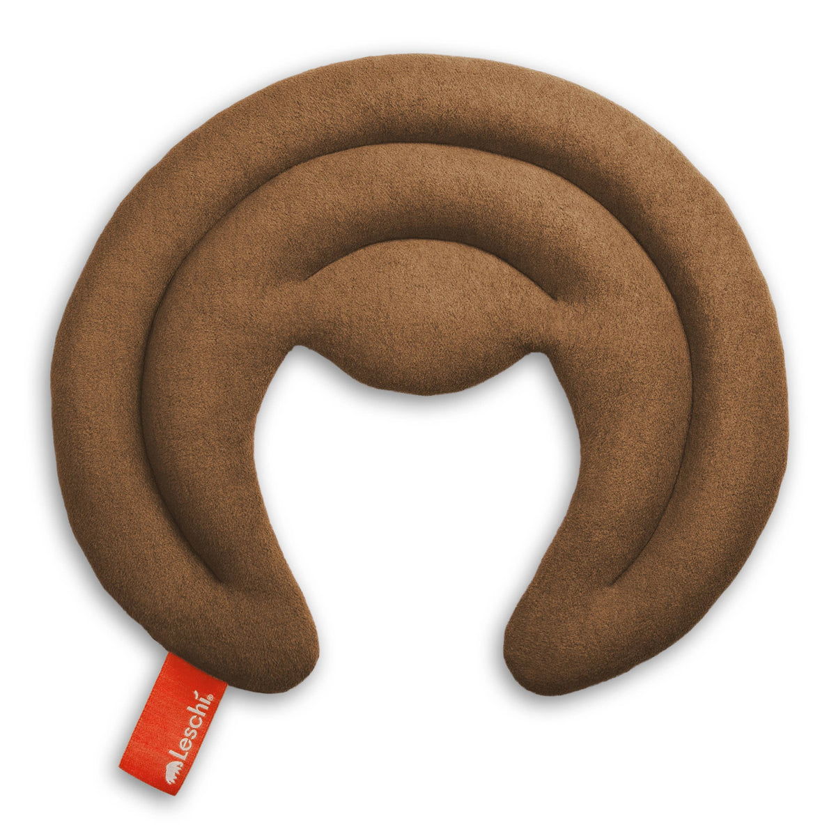 Organic grain pillow, microwave-safe, half-moon heating pad