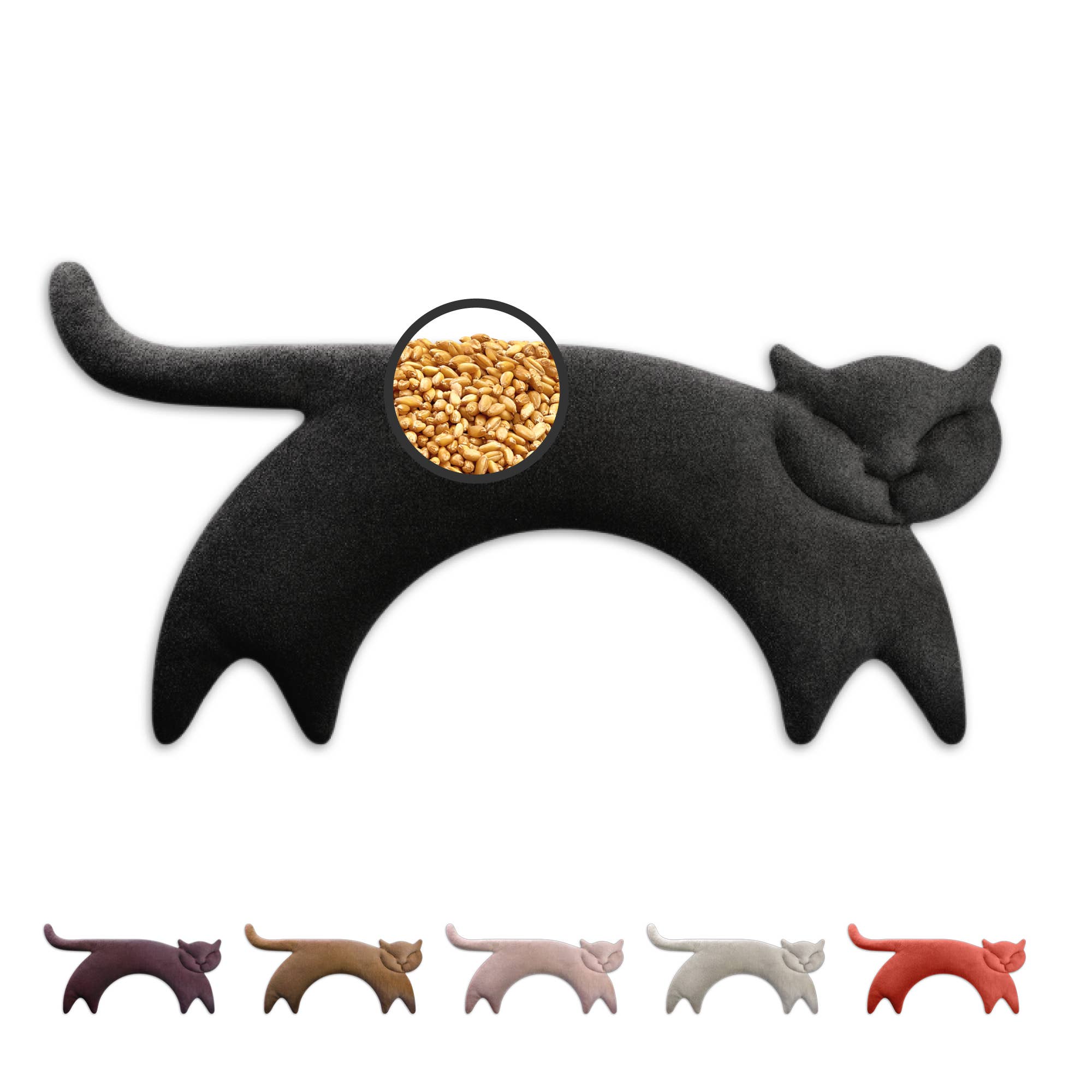 Leschi katt – vetekudde 23 × 47 cm