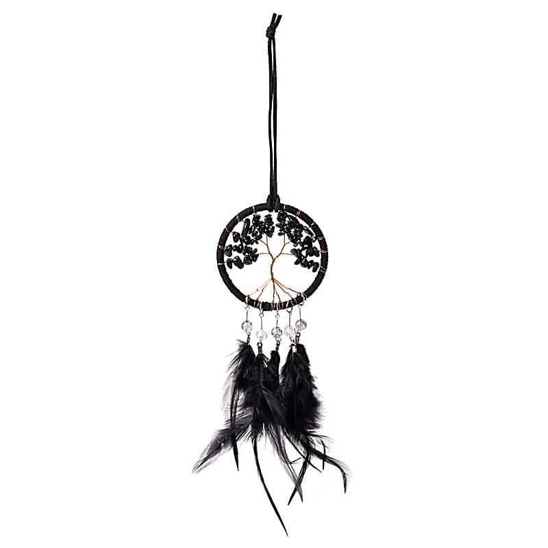 Drömfångare – Livets Träd &amp; Svart Jaspis 7 x 23cm