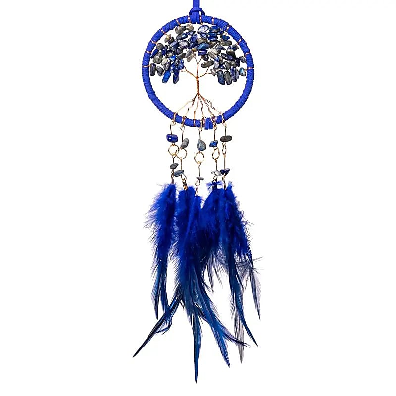 Drömfångare – Livets Träd &amp; Lapis Lazuli 7 x 23cm