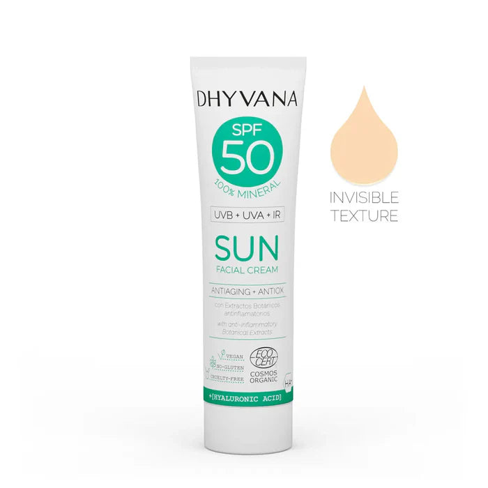 Dhyvana Solkräm för ansikte SPF50 50ml