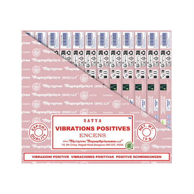 SATYA Positive Vibes-rökelse 15g