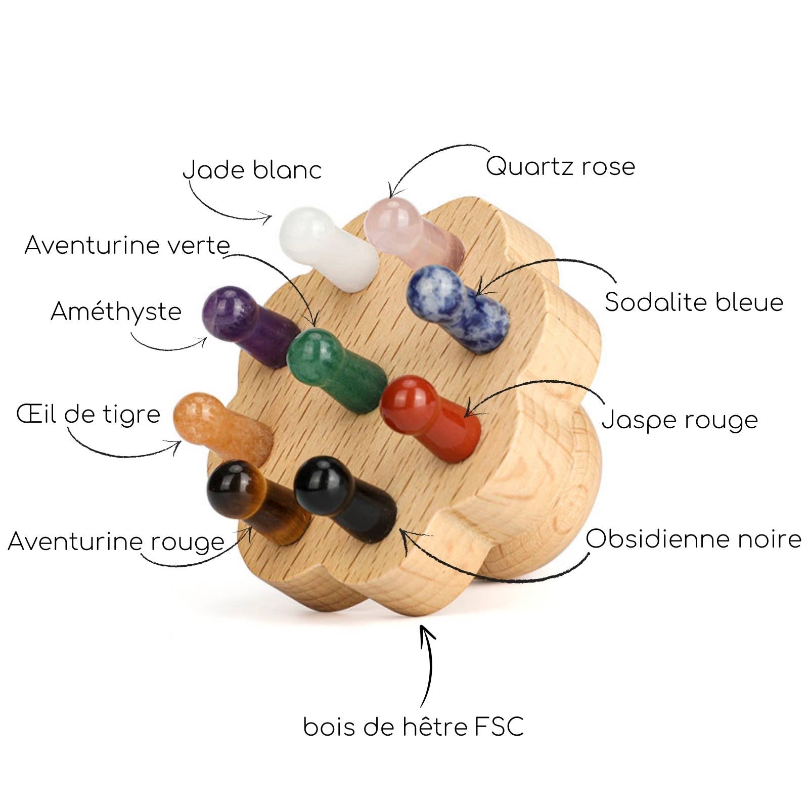 Hårbottenborste med kristaller