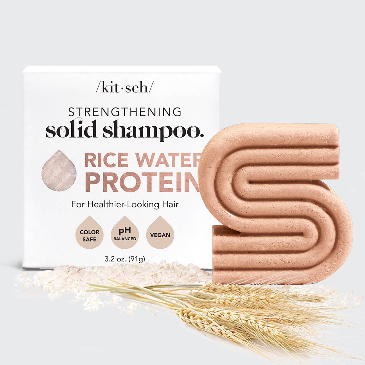 Kitsch Rice Water Protein Shampoo Bar for Hair Growth