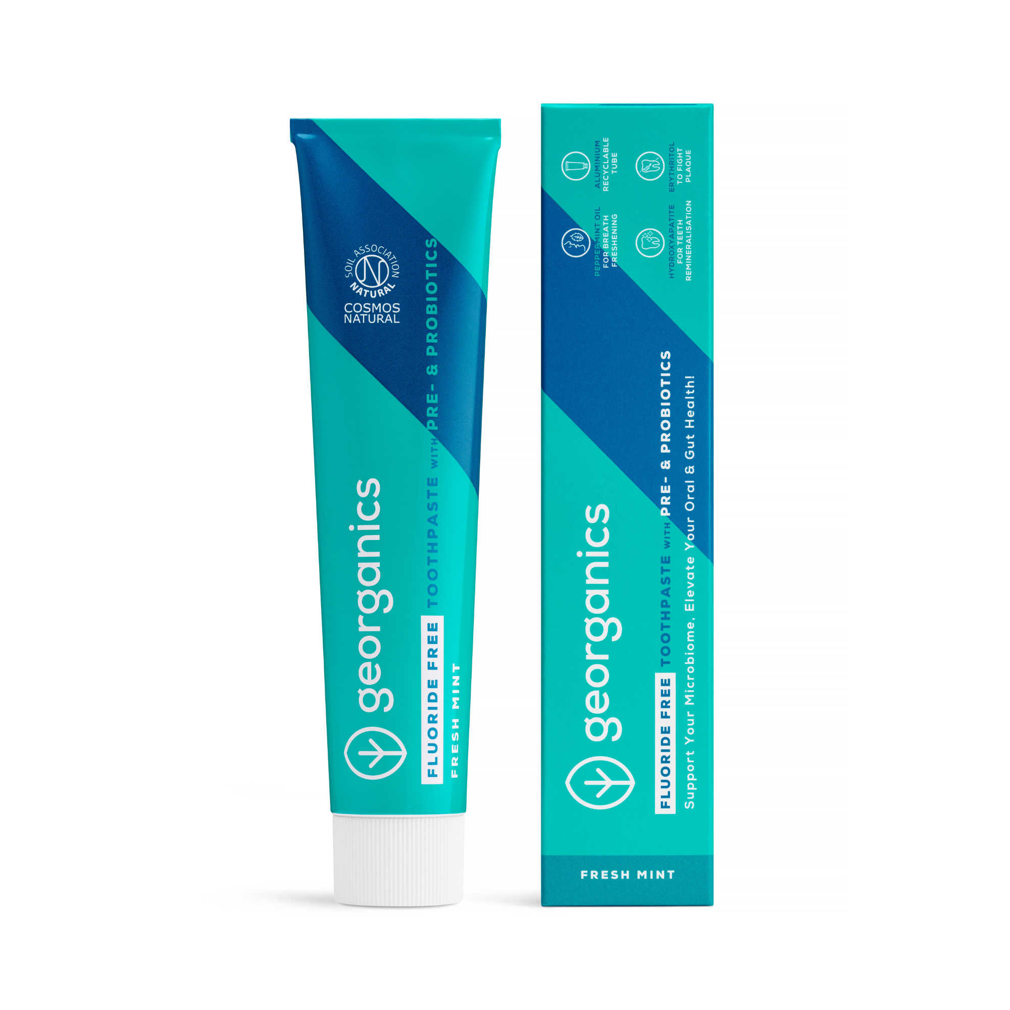 Georganics Pre & Probiotic Tandkräm – Fresh Mint (fluorfri)
