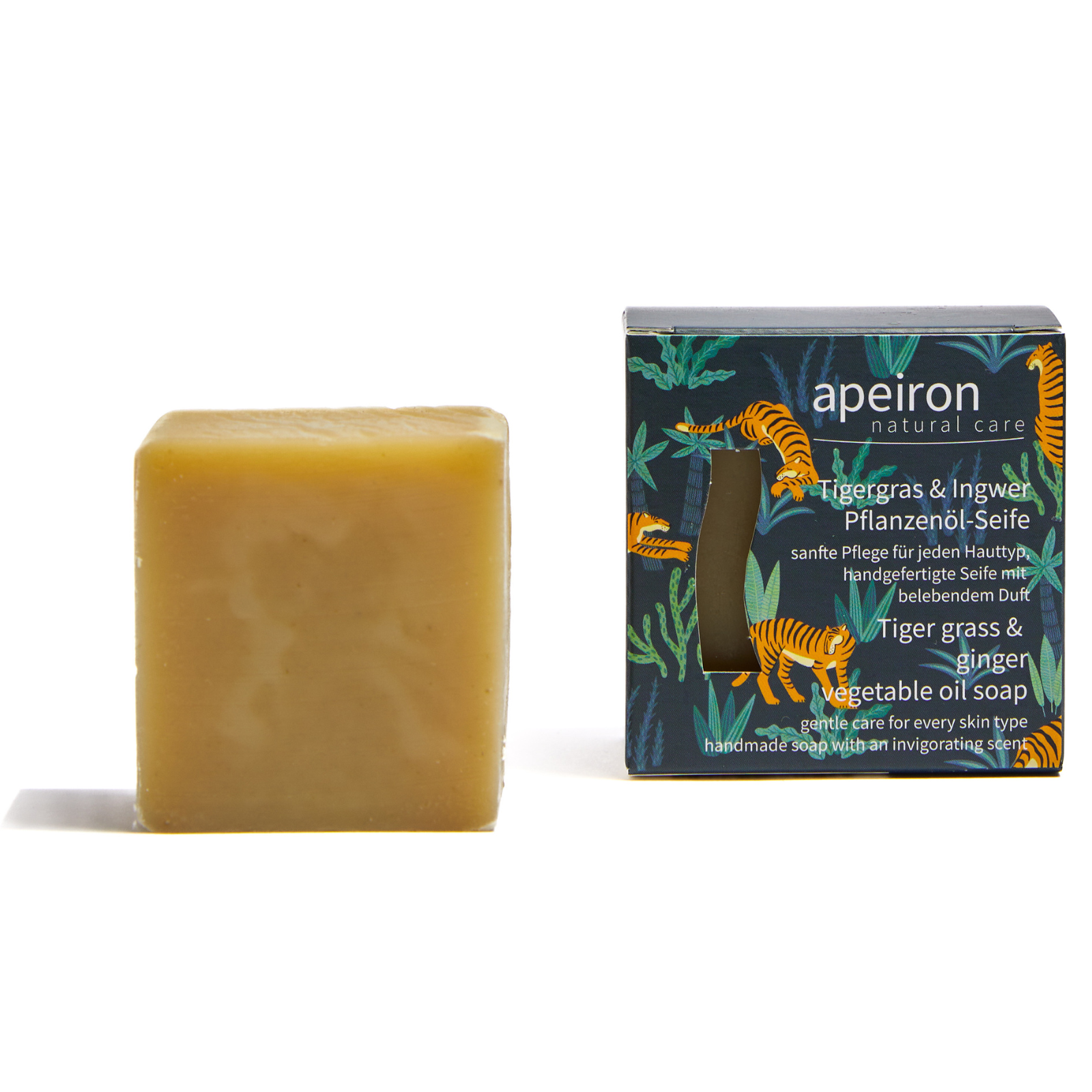 Apeiron saippua  Tiger Grass & Ginger 100g