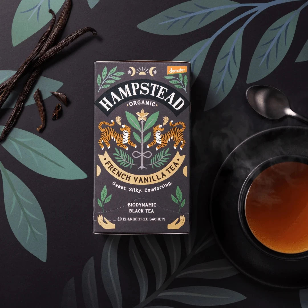 Hampstead French Vanilla Musta tee (L) 20pss