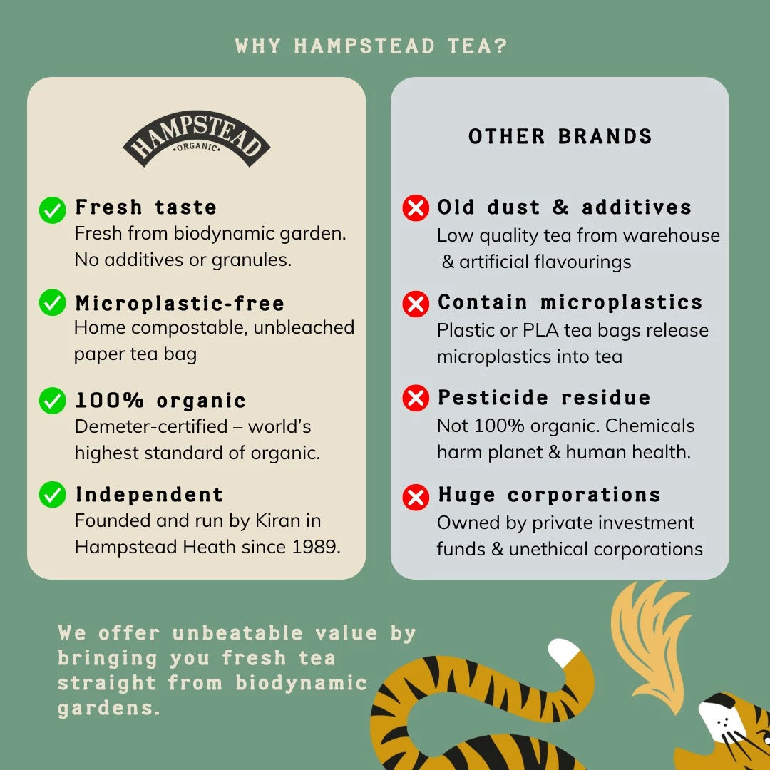 Hampstead Indian Chai Musta tee (L) 20pss