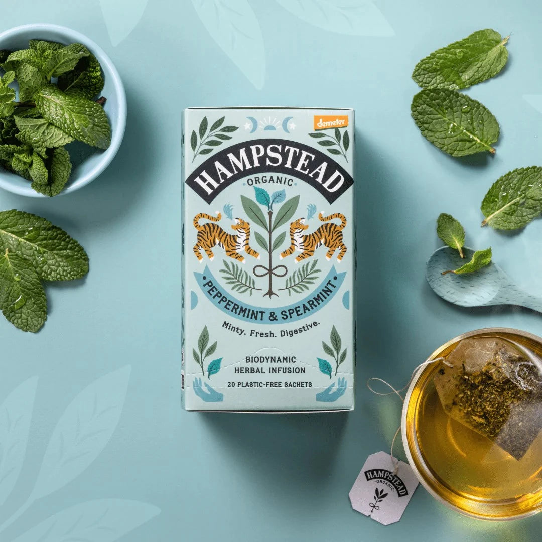 Hampstead Pepparmint & Grönmynta Ekologiskt Te 20 påsar