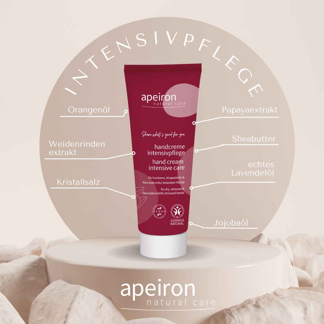 Apeiron Handkräm - effektivt återfuktande 75 ml