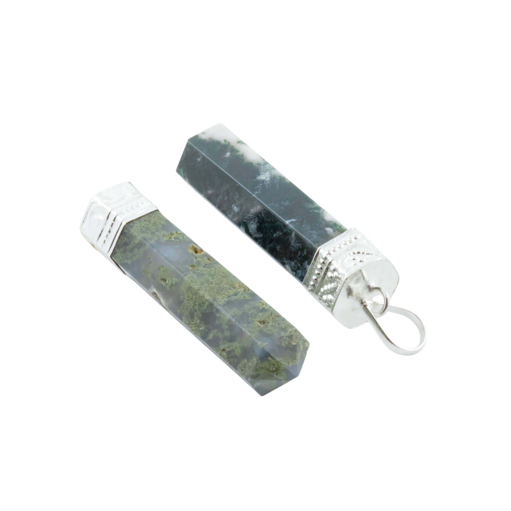 Gemstone Pencil Pendant Necklaces