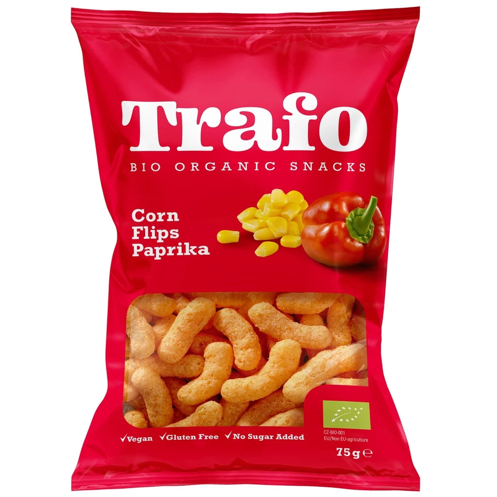 Trafo Majs-paprika snacks (L) 75g.