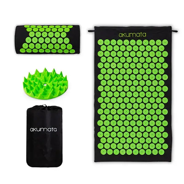 Akumata akupressurmatta med kudde – naturlig avslappning och smärtlindring