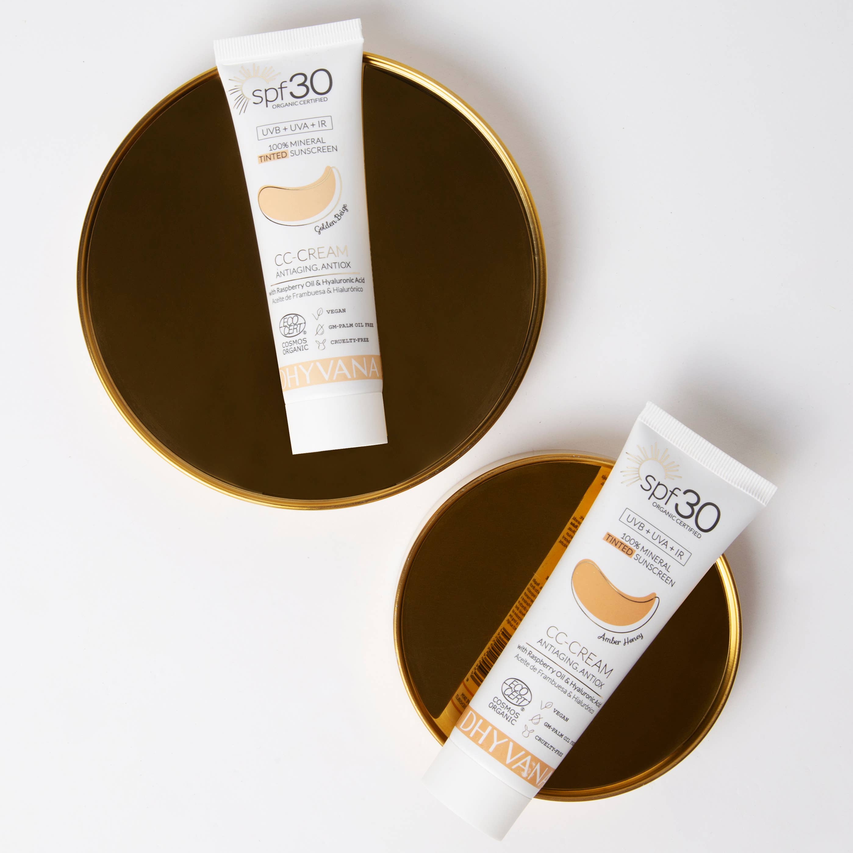 Dhyvana SPF30 CC-kräm, tonad solkräm