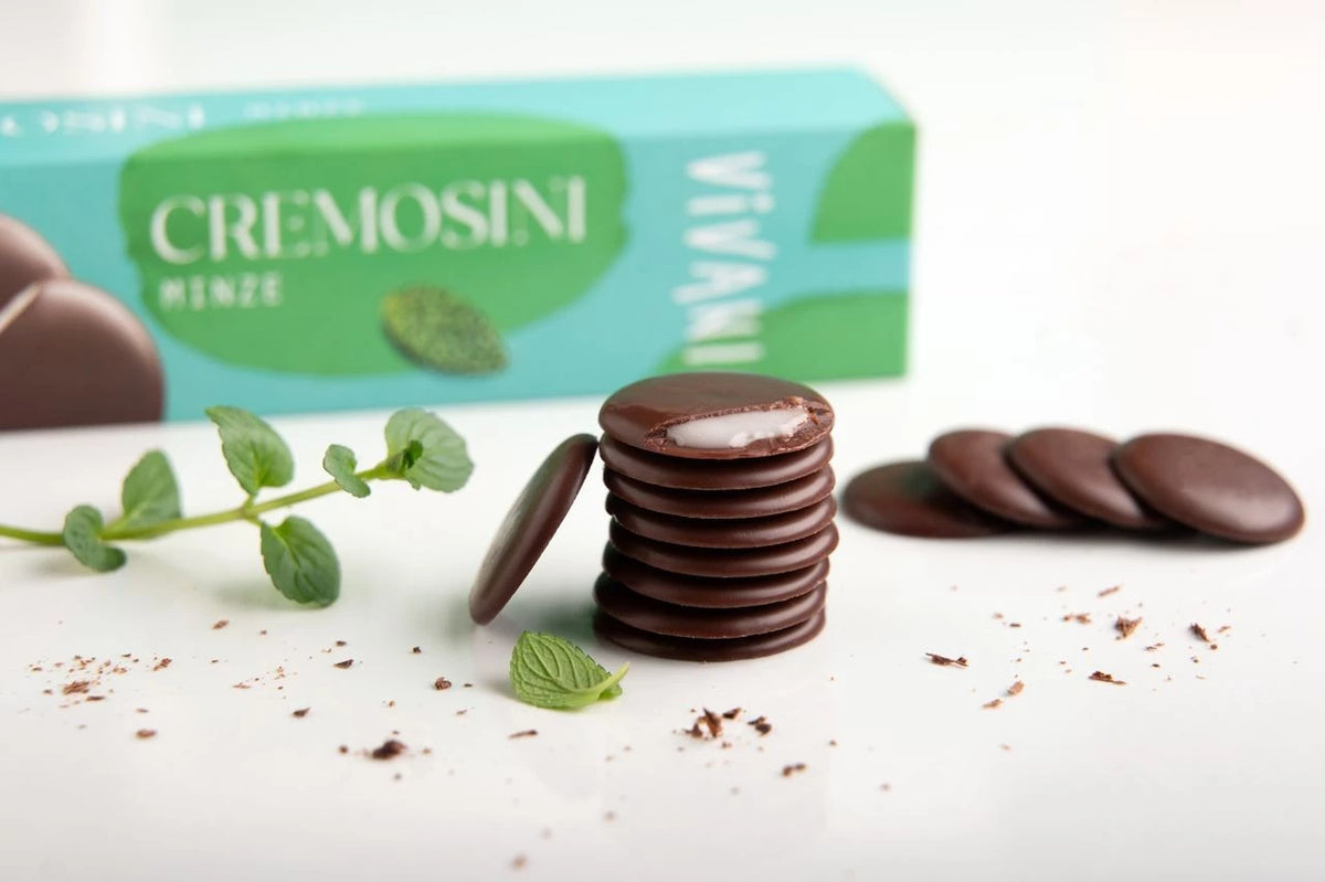 Vivani Piparminttutäytteiset Tummasuklaanapit 100g - Luomu