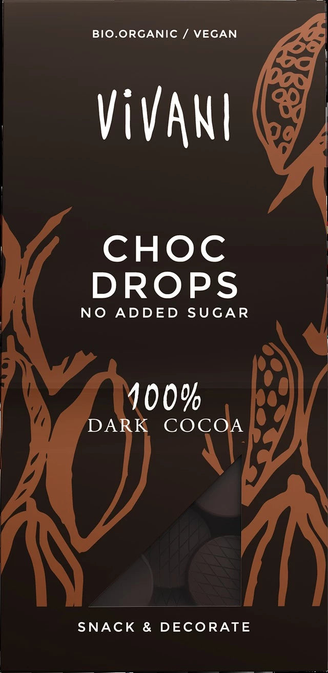 Vivani Tummasuklaanapit 100% 100g