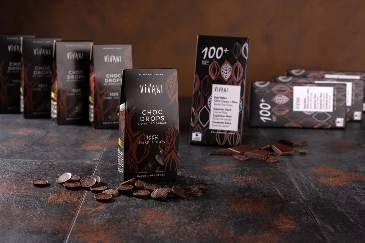 Vivani Tummasuklaanapit 100% 100g