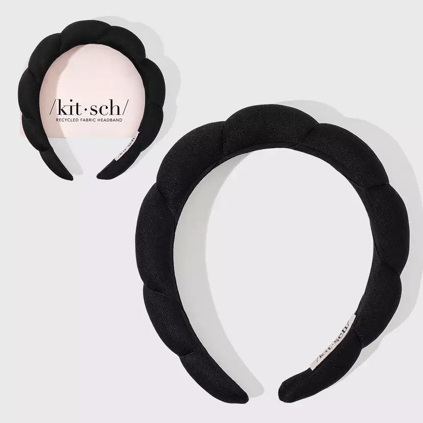 Kitsch Recycled Fabric Puffy Headband