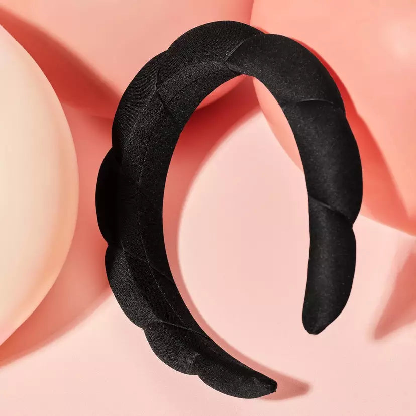 Kitsch återvunnen tyg puffigt hårband