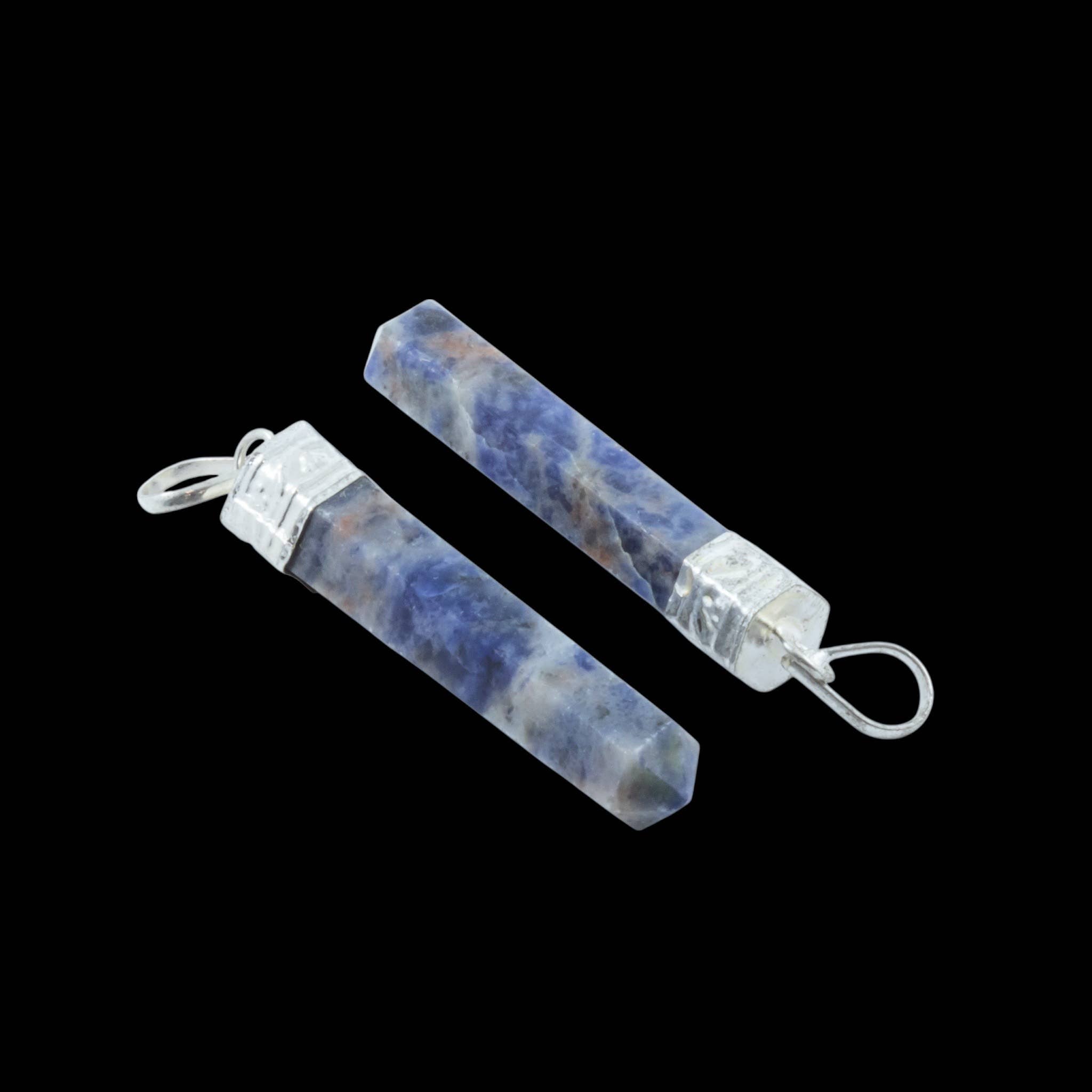 Gemstone Pencil Pendant Necklaces