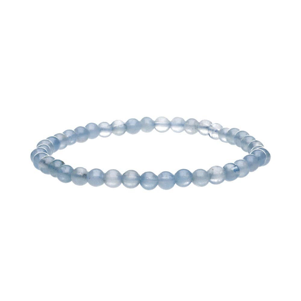 Barns kristallarmband akvamarin 4 mm