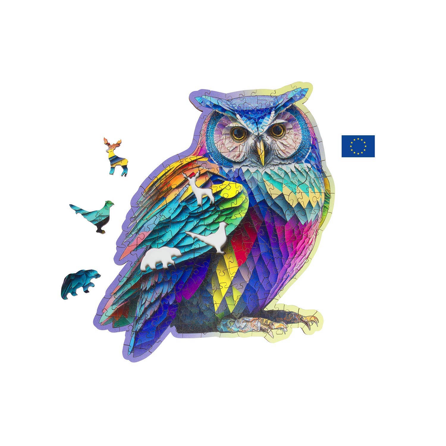 150-piece wooden owl puzzle