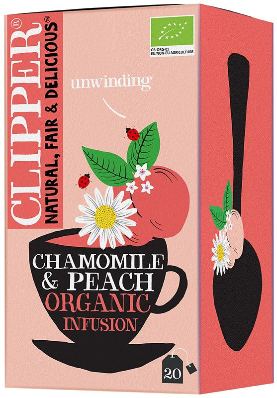 Clipper Kamomill-Persikote (L) 20 påsar