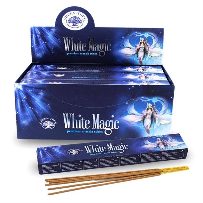 Green Tree White Magic handrullade naturliga rökelsepinnar