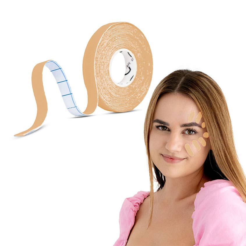 Kinesiotaping tapes for face 1cm x 5m beige