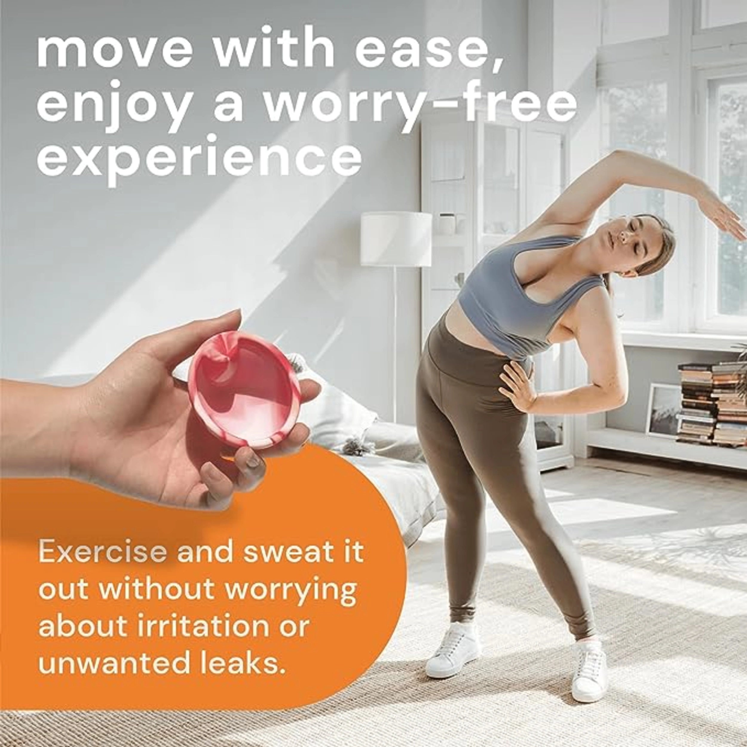 Bodyotics Comfydiscs S & L- Orange - röd