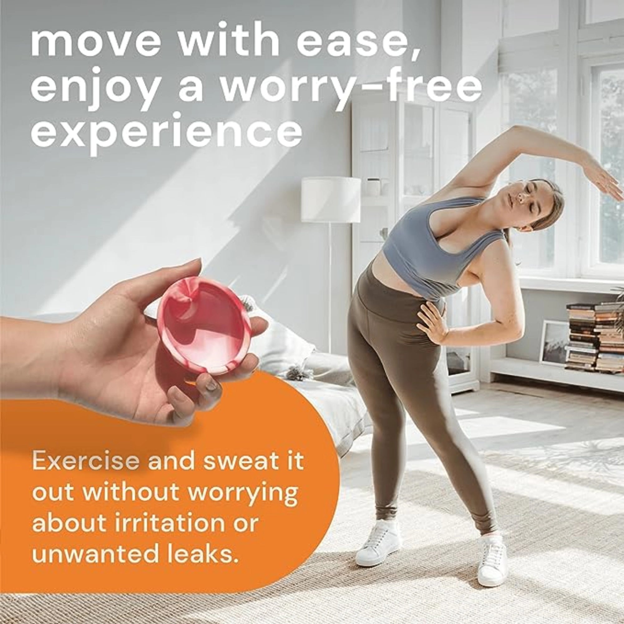 Bodyotics Comfydiscs S & L- Orange - röd