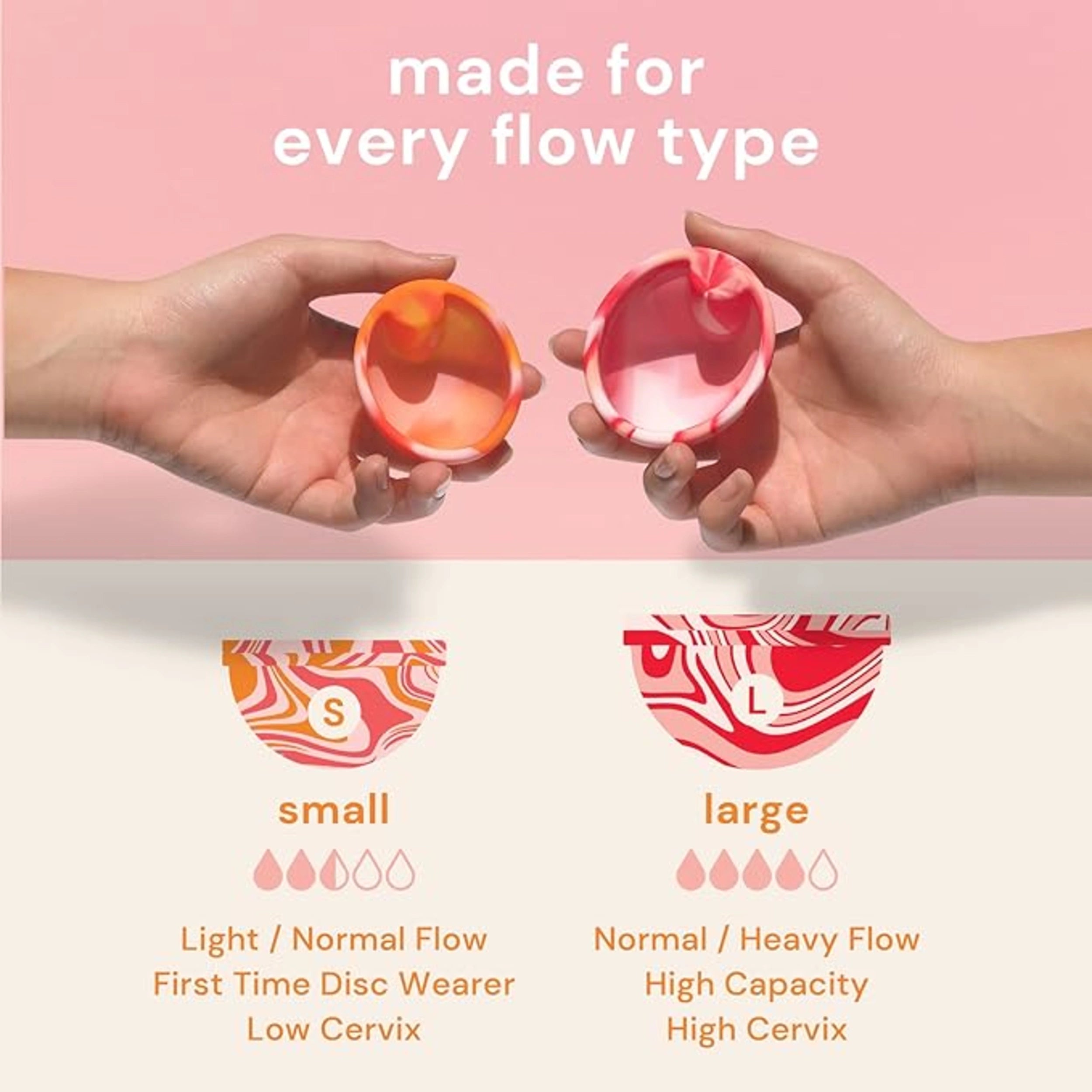 Bodyotics Comfydiscs S & L- Orange - röd