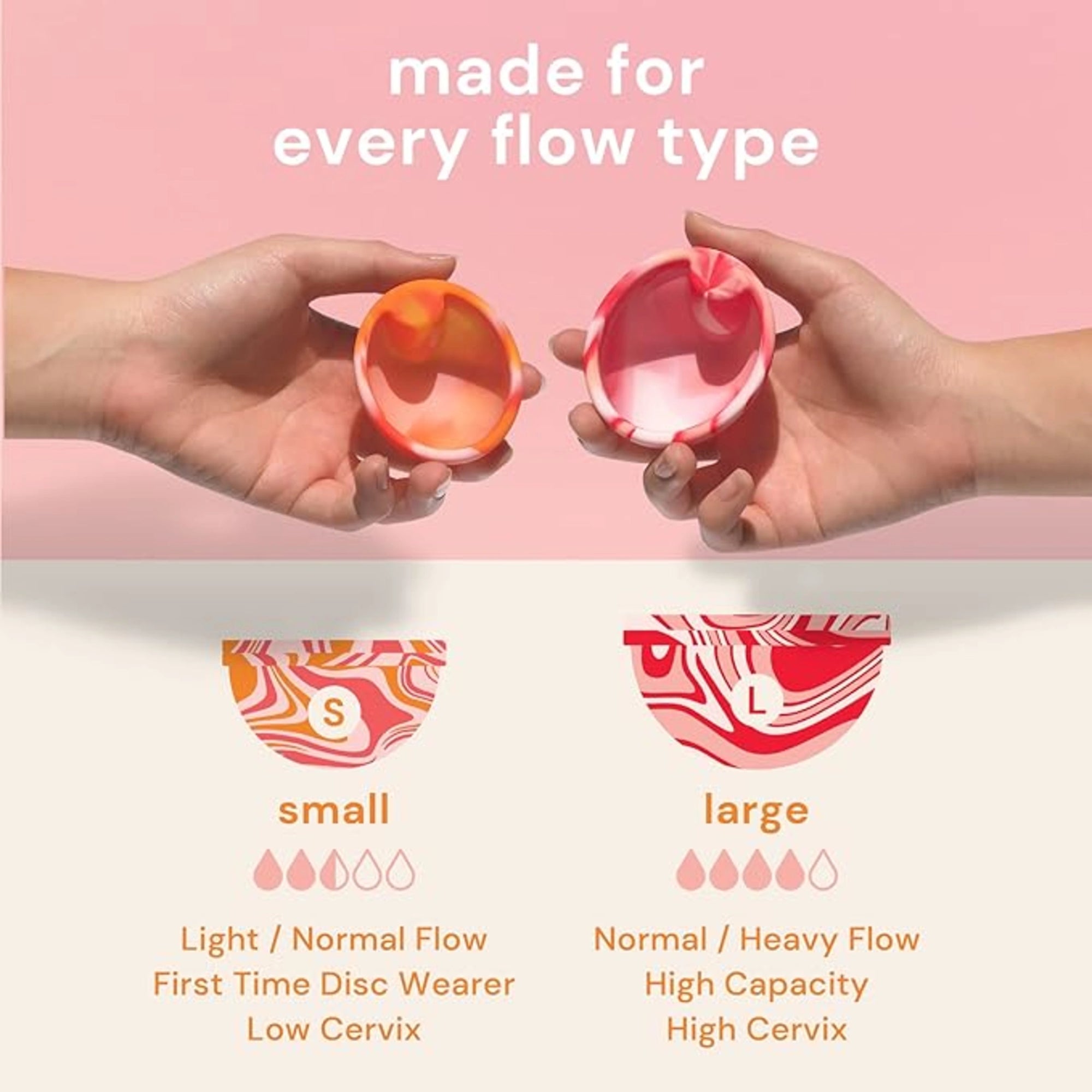 Bodyotics Comfydiscs S & L- Orange - röd