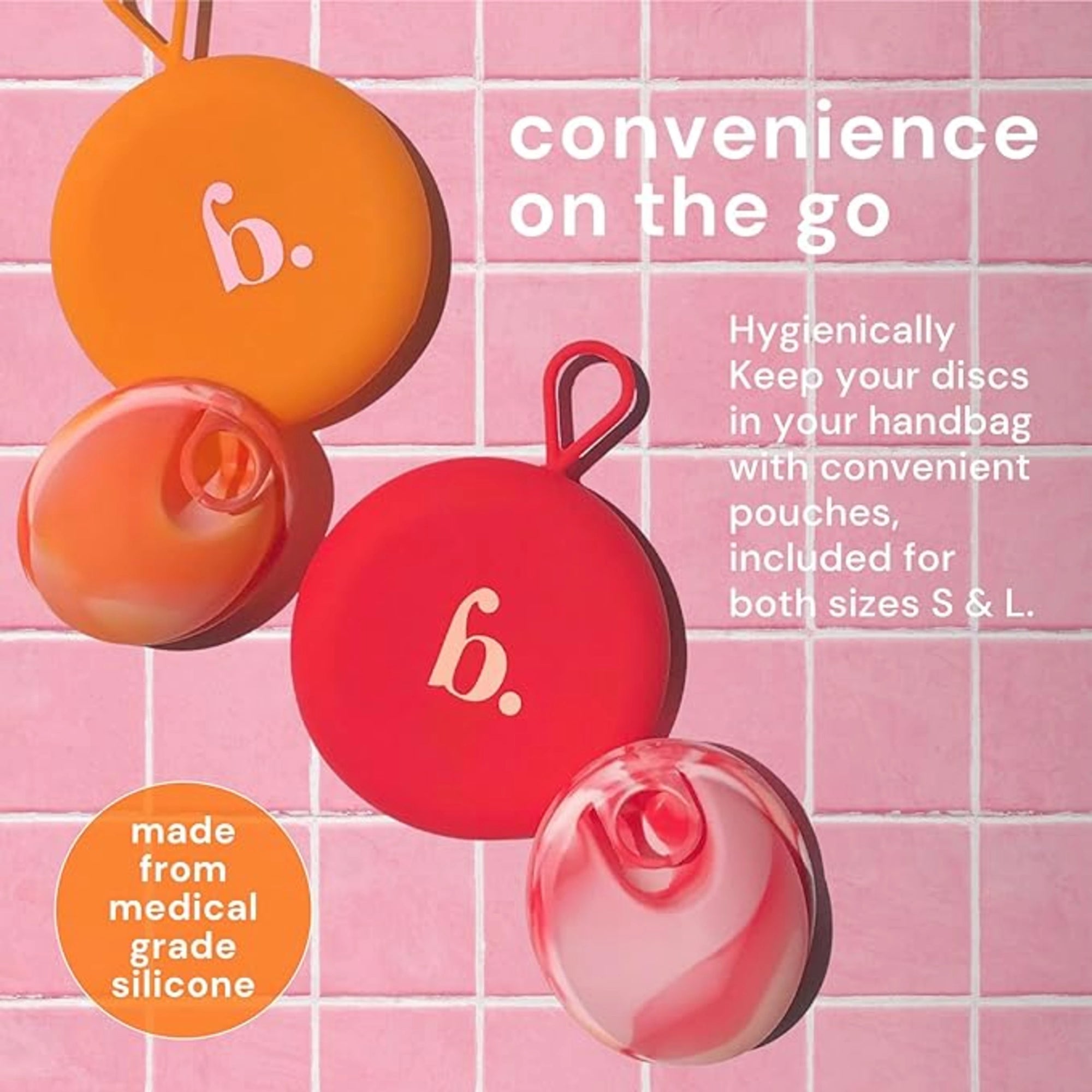 Bodyotics Comfydiscs S & L- Orange - röd