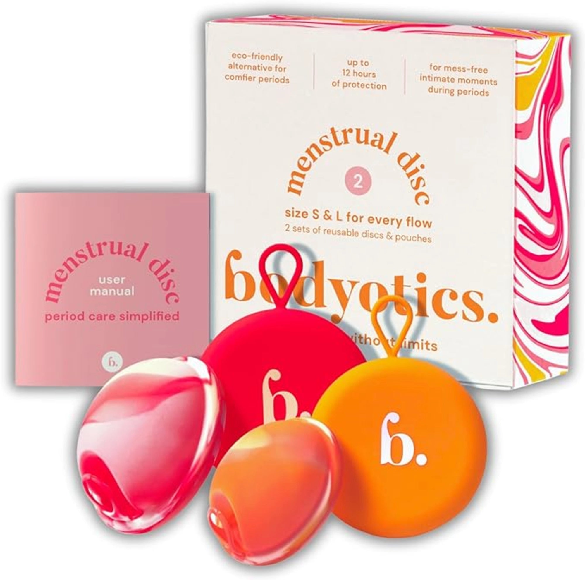 Bodyotics Comfydiscs S & L- Orange - röd