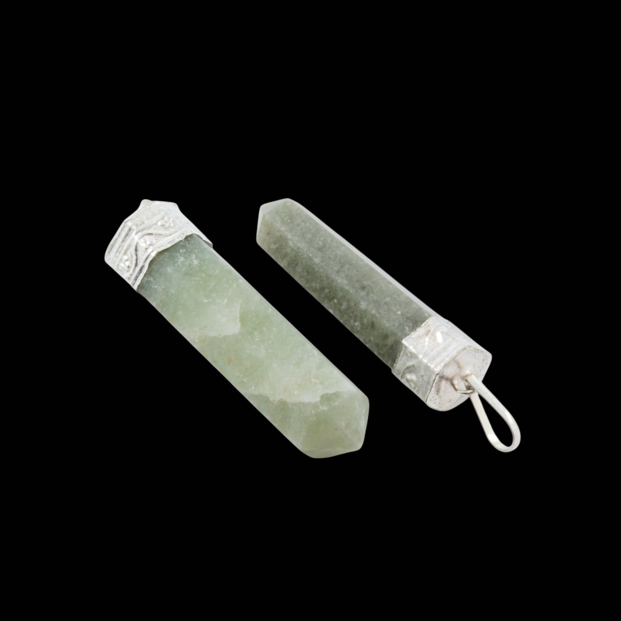 Gemstone Pencil Pendant Necklaces