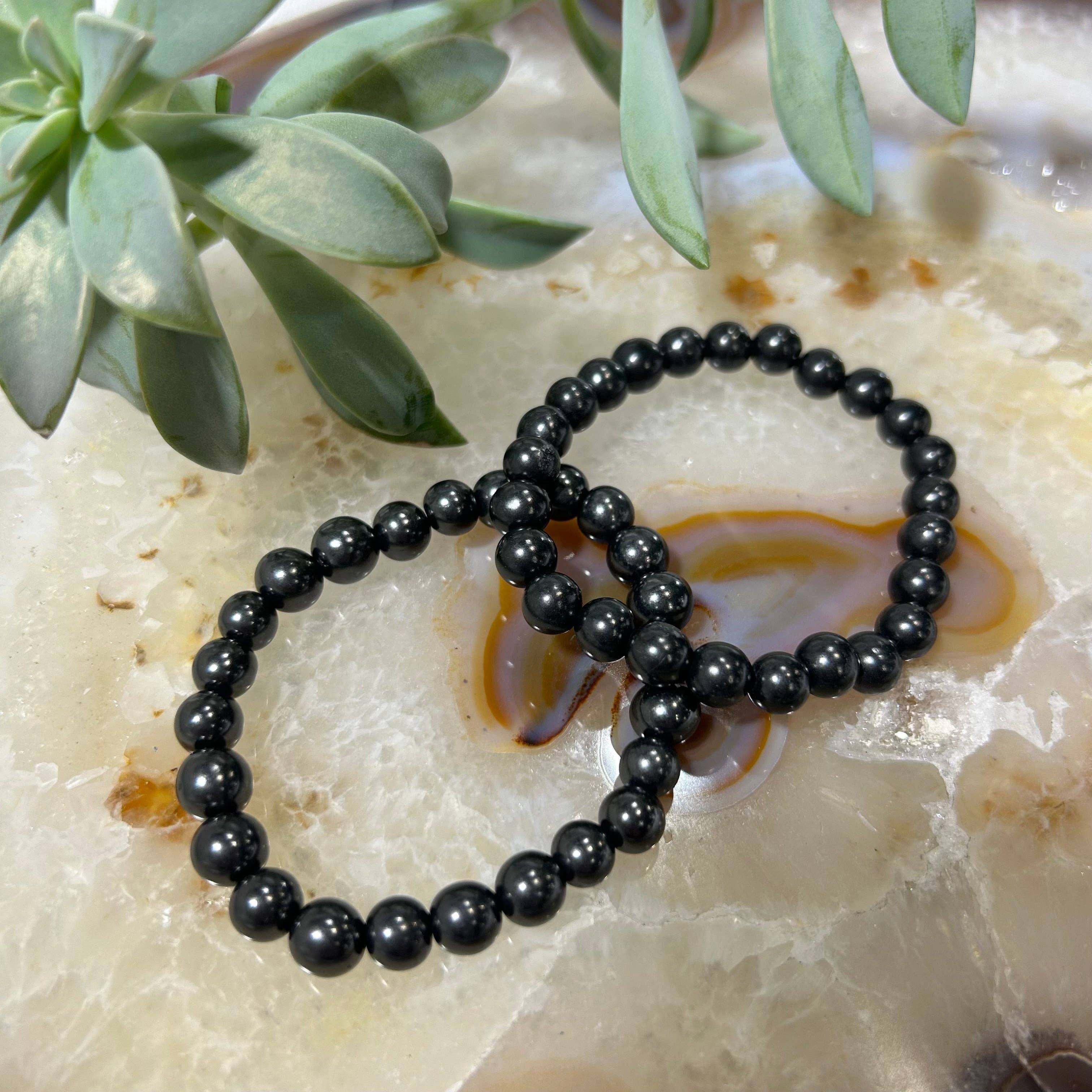 Shungite Bracelet 8mm Beads