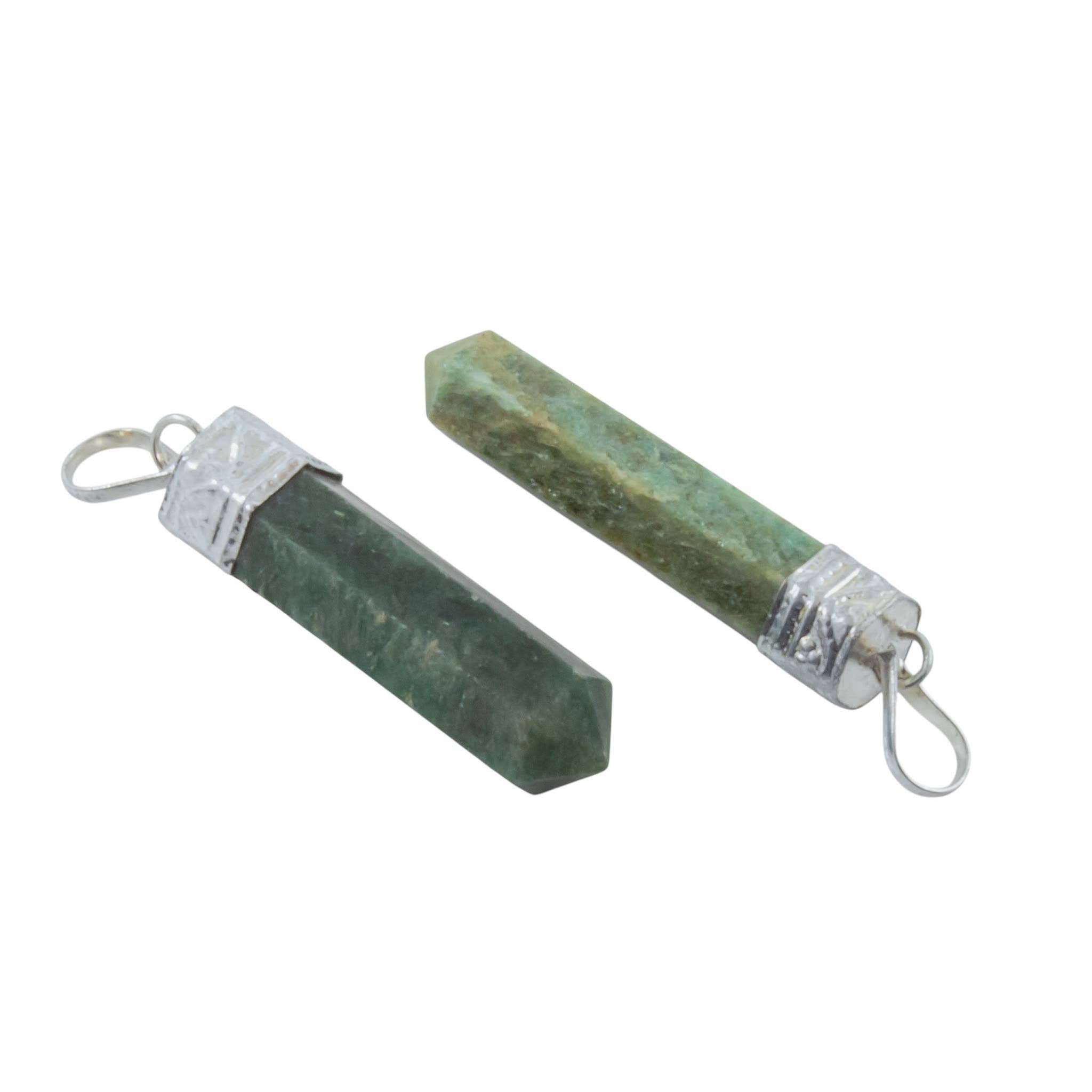 Gemstone Pencil Pendant Necklaces