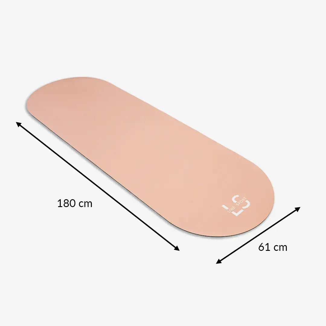 Line Sport Oval PRO yoga- och träningsmatta 5 mm – 180 × 61 cm