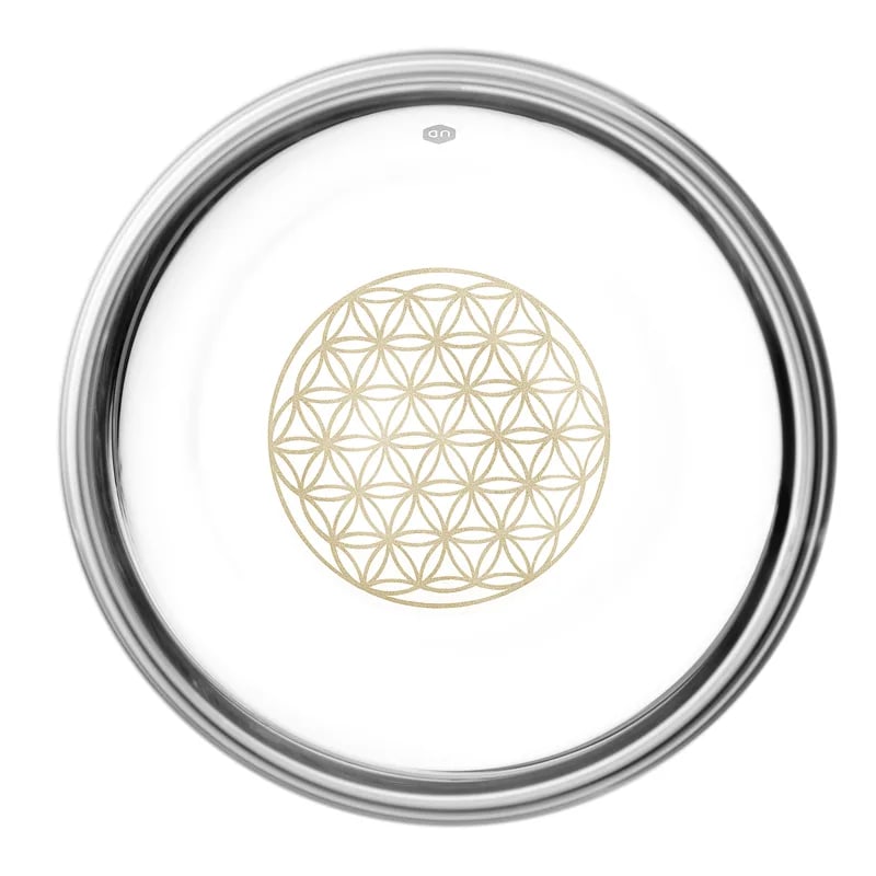 Glas 250ml Mythos Flower Of Life, guld