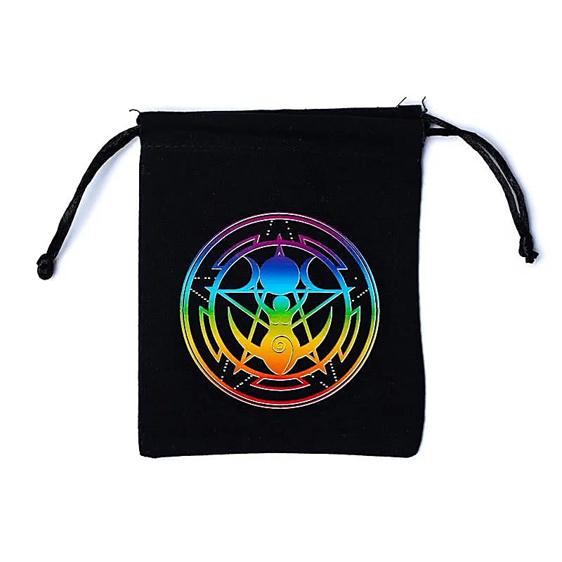 Puuvillapussukka musta 12x10,5cm