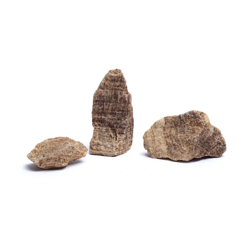 Randig aragonit råsten 3–8 cm