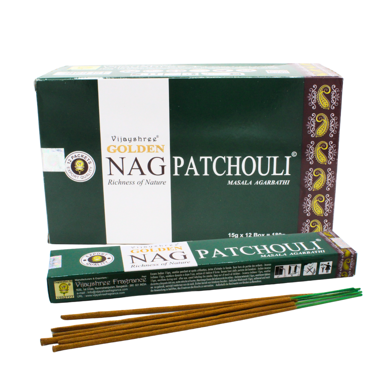 Golden Nag Patchouli Rökelse 15 Gram