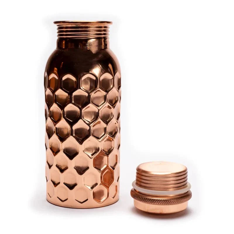 Kopparflaska smidd, 500 ml