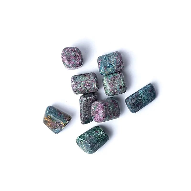 Trumlad ruby i fuchsit 2-4 cm