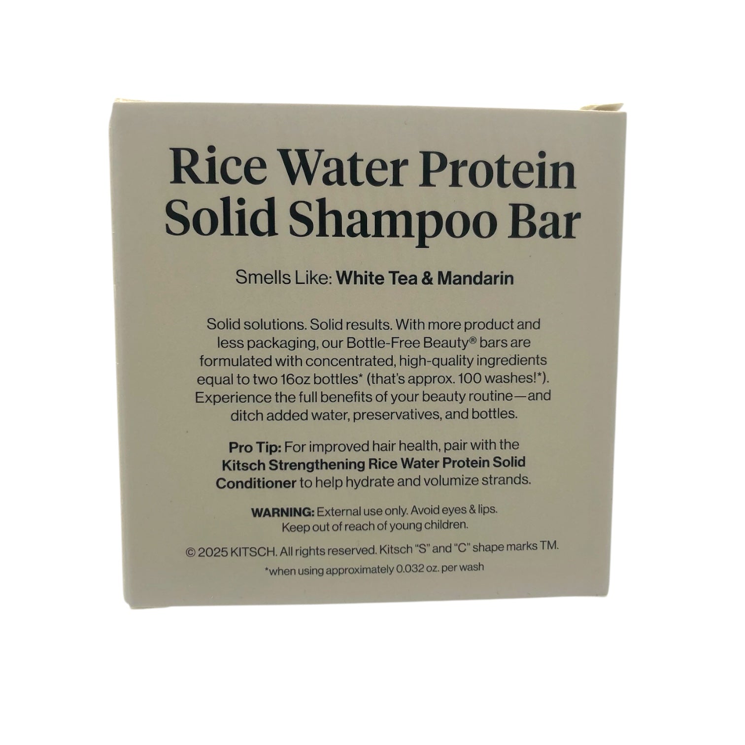 Kitsch Rice Water Protein Shampoo Bar for Hair Growth