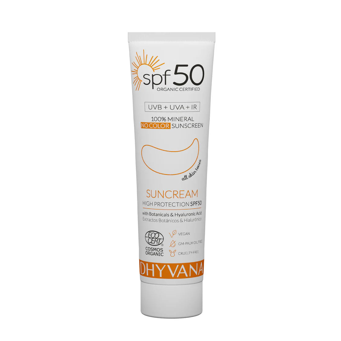 Dhyvana Solkräm för ansikte SPF50 50ml
